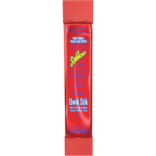 Sqwincher&reg; Boisson de r&eacute;hydratation ZERO Qwik Stik, Poudre, Punch aux fruits O-Max