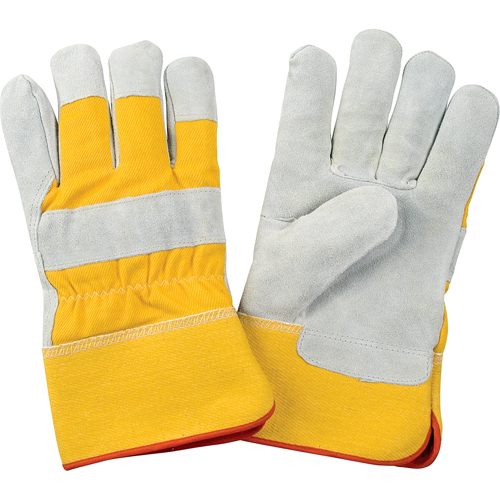 Gants d'ajusteur doubl&eacute;s pour l'hiver de premi&egrave;re qualit&eacute;, 2T-Grand, Paume en Cuir de vache refendu, Doublure en Molleton de mousse O-Max