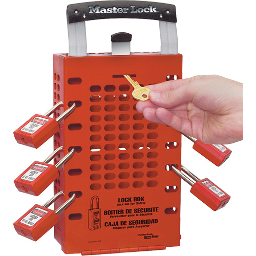 Boîtes de verrouillage Latch Tight, Rouge O-Max