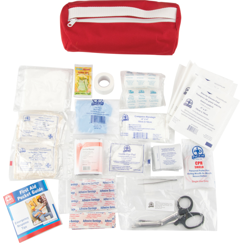 Trousse de premiers soins, Dispositif m&eacute;dical Classe 1, Sac en nylon O-Max