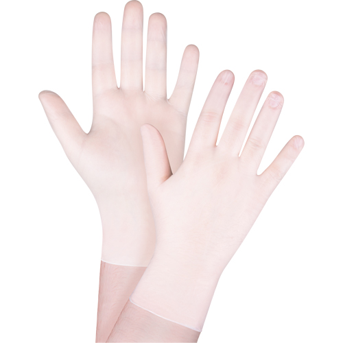 Disposable Gloves, X-Small, Vinyl, 4-mil, Powder-Free, White O-Max