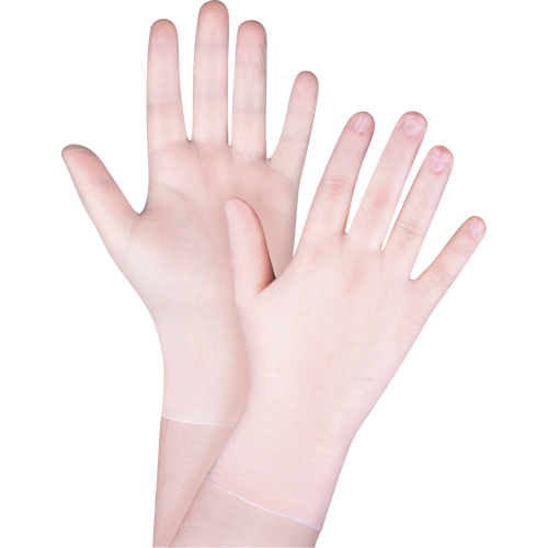 Disposable Gloves, Small, Vinyl, 4.5-mil, Powder-Free, Clear, Class 2 O-Max