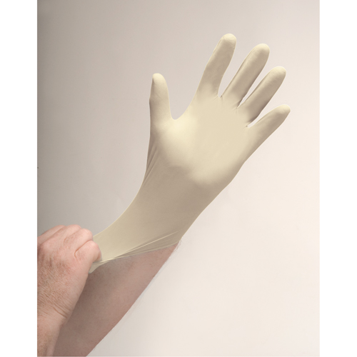 Premium Sensitive Skin Examination Gloves, Small, Latex, 4-mil, Powdered, Natural O-Max