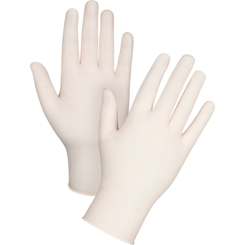 Premium Sensitive Skin Examination Gloves, Small, Latex, 4-mil, Powdered, Natural O-Max