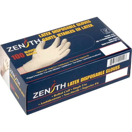 Premium Sensitive Skin Examination Gloves, Small, Latex, 4-mil, Powdered, Natural O-Max