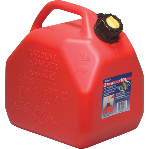 Jerry Cans, 2.5 US gal./10 L, Red, CSA Compliant/ULC O-Max