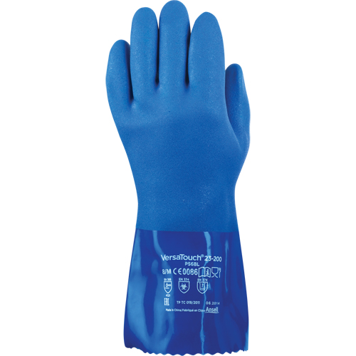 P56BL Insulator Gloves, Size Medium/8, 12" L, PVC O-Max