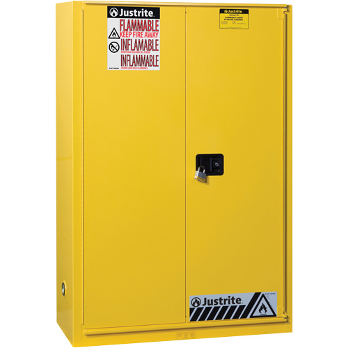 Armoires Sure-Grip EX pour produits inflammables, 45 gal., 1 Porte(s), 43" La x 65" h x 18" p O-Max