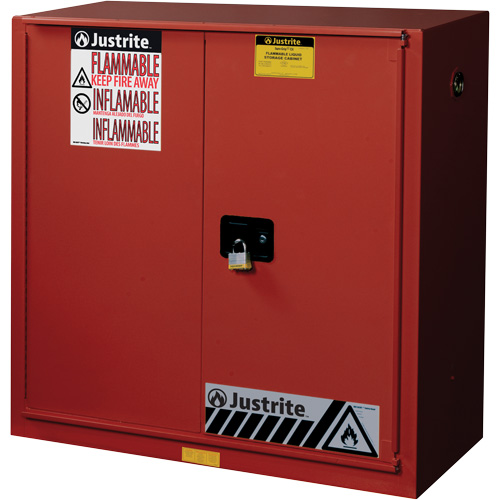 Sure-Grip&reg; EX Combustibles Safety Cabinet for Paint and Ink, 40 gal., 3 Shelves O-Max