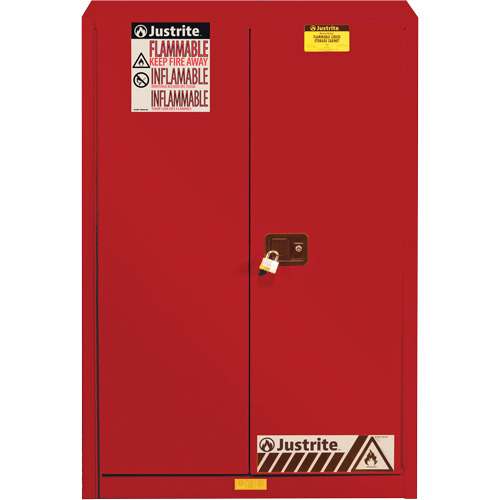 Sure-Grip&reg; EX Combustibles Safety Cabinet for Paint and Ink, 60 gal., 5 Shelves O-Max