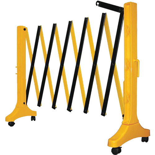 Barri&egrave;re Xpandit, 36" h x 11,5' lo, Noir/Jaune O-Max