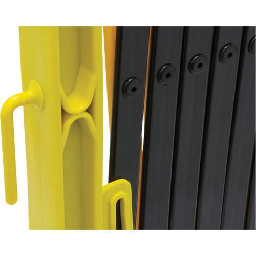 Barri&egrave;re Xpandit, 36" h x 11,5' lo, Noir/Jaune O-Max