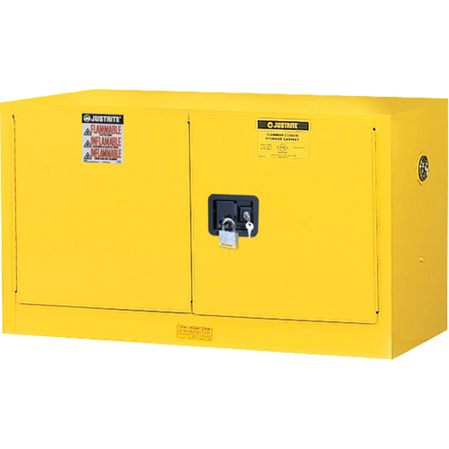 Armoire de s&eacute;curit&eacute; murale pour produits inflammables EX Sure-Grip , 17 gal., 2 Porte(s), 43" La x 24" h x 18" p O-Max