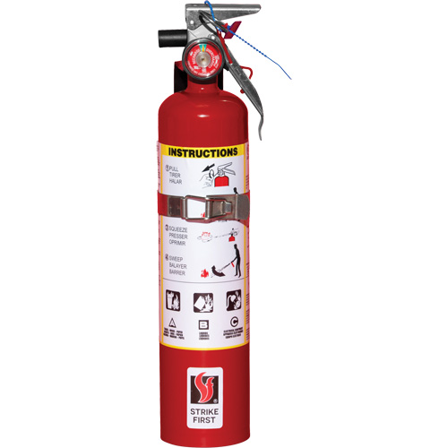 Fire Extinguisher, ABC, 2.5 lbs. Capacity O-Max