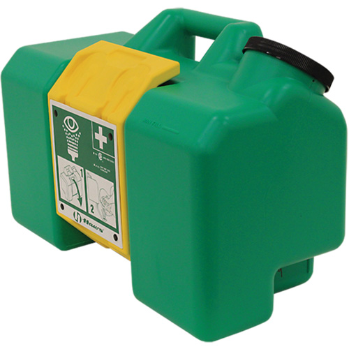Poste de douche oculaire, Aliment&eacute; par gravit&eacute;, Capacit&eacute; 9 gal., Conformit&eacute; ANSI Z358.1 O-Max