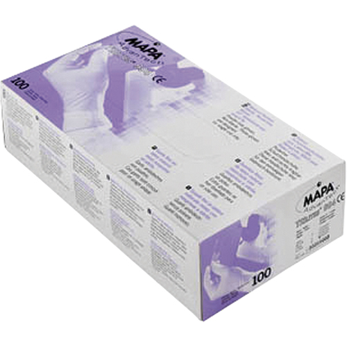 Gants en polym&egrave;re triple couche Trilites, Petit, Latex/N&eacute;opr&egrave;ne/Nitrile, 6 mils, Sans poudre, Mauve O-Max