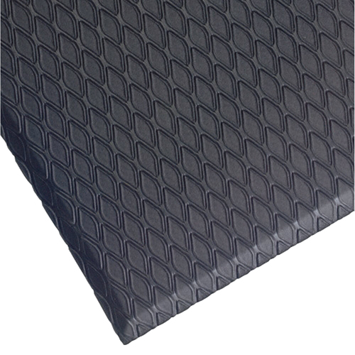 Cushion Select Mat, Diamond, 3' x 5' x 5/8", Charcoal, Nitrile/PVC O-Max
