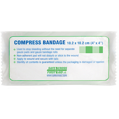 Compress (Pressure) Bandages - Sterile, 4-1/4" L x 3-1/2" W O-Max