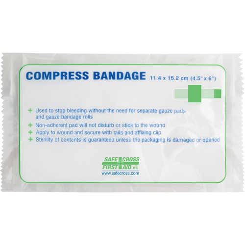 Pansements compressifs, embouts gaufr&eacute;s, Couper au besoin lo x 4-1/2" la O-Max
