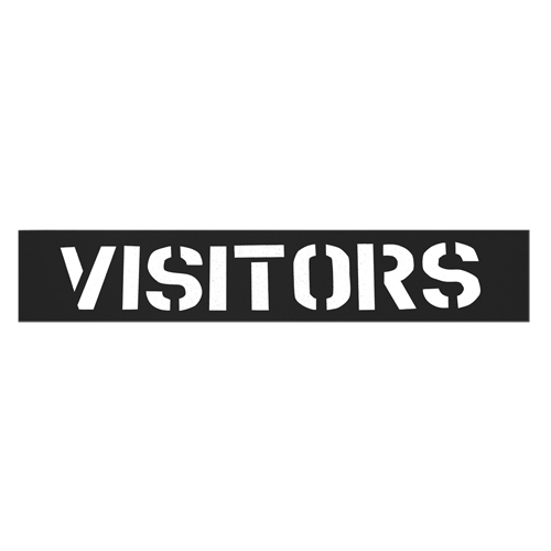 Pochoirs pour parc de stationnement, Anglais, 12" O-Max