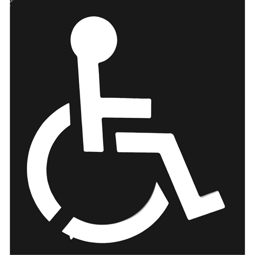 Parking Lot Stencils, English, 37" x 43" O-Max