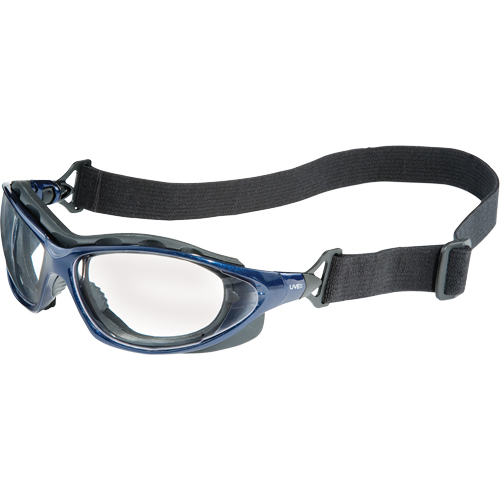 Uvex HydroShield&reg; Seismic&reg; Safety Goggles, Clear Lens, Anti-Fog/Anti-Scratch, Closed Vent O-Max