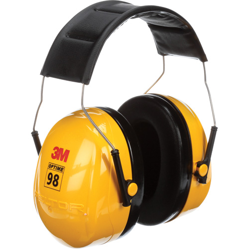Serres-t&ecirc;tes de s&eacute;rie Peltor Optime 98, Bandeau, 25 NRR dB O-Max