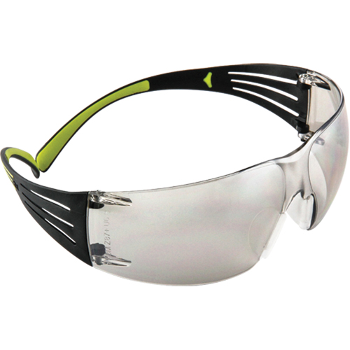 Lunettes de s&eacute;curit&eacute; SecureFit s&eacute;rie 400, Lentille Miroir int&eacute;rieur/ext&eacute;rieur, Anti-&eacute;gratignures, ANSI Z87+/R&eacute;pond ou surpasse la norme CSA Z94.3 O-Max