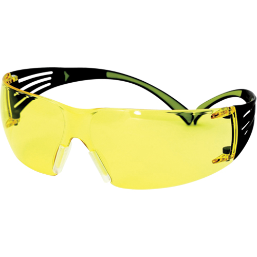 Lunettes de s&eacute;curit&eacute; SecureFit s&eacute;rie 400, Lentille Ambr&eacute;e, Antibu&eacute;e/Anti-&eacute;gratignures, ANSI Z87+/R&eacute;pond ou surpasse la norme CSA Z94.3 O-Max