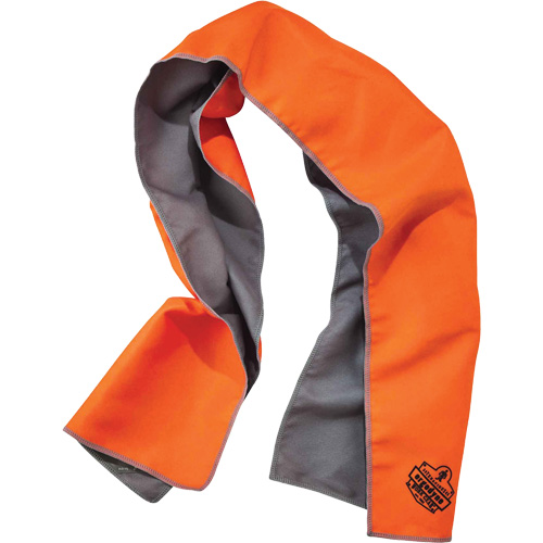 Serviette de refroidissement en microfibre Chill-Its 6602MF, Orange haute visibilit&eacute; O-Max