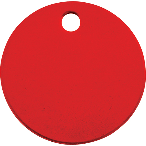 Blank Tags, Aluminum, 1.5" dia O-Max