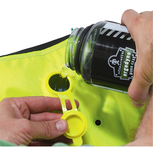 Vestes refroidissantes &agrave; &eacute;vaporation s&egrave;che Chill-Its 6685, T-Grand, Jaune lime haute visibilit&eacute; O-Max