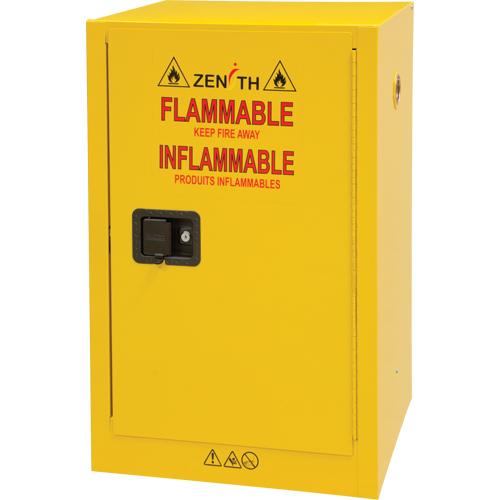 Flammable Storage Cabinet, 12 gal., 1 Door, 23" W x 35" H x 18" D O-Max