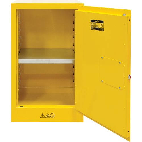 Flammable Storage Cabinet, 12 gal., 1 Door, 23" W x 35" H x 18" D O-Max