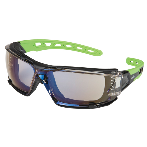 Z2500 Series Safety Glasses with Foam Gasket, Indoor/Outdoor Mirror Lens, Anti-Scratch, ANSI Z87+/Meets/Exceeds CSA Z94.3 O-Max