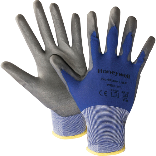 Gants mod&egrave;le WE50 Lite North Workeasy, 9/Grand, R&ecirc;vetement Polyur&eacute;thane, Calibre 18, Enveloppe en Nylon O-Max