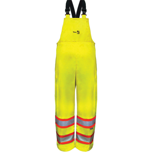 Pantalons &agrave; bavette de s&eacute;curit&eacute; imperm&eacute;ables ignifuges haute visibilit&eacute; en polyur&eacute;thane, 4T-Grand O-Max