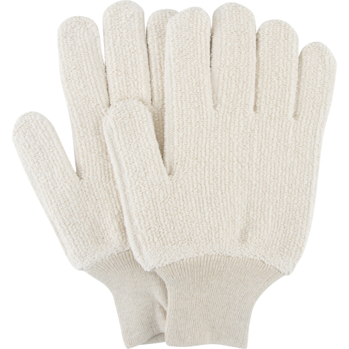 Heat-Resistant Gloves, Terry Cloth, Large, Protects Up To 212° F (100° C) O-Max