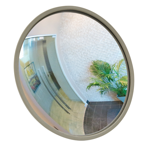Convex Mirror with Bracket, Indoor/Outdoor, 12" Diameter O-Max