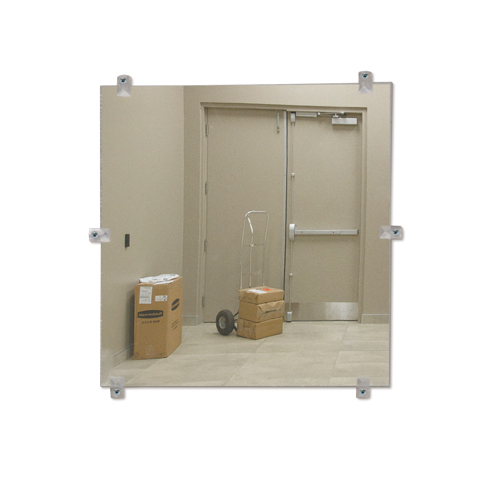 Flat Mirror, 12" H x 12" W, Unframed O-Max