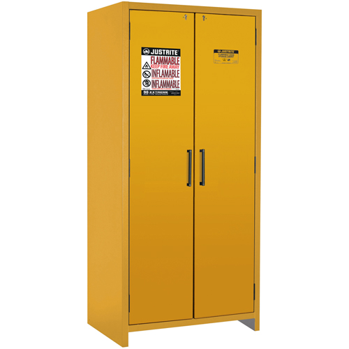 Armoire d'entreposage 90 minutes s&eacute;curitaire et conforme &agrave; la norme EN, 30 gal., 2 Porte(s), 35,16" La x 76,89" h x 24,21" p O-Max