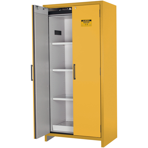 Armoire d'entreposage 90 minutes s&eacute;curitaire et conforme &agrave; la norme EN, 30 gal., 2 Porte(s), 35,16" La x 76,89" h x 24,21" p O-Max