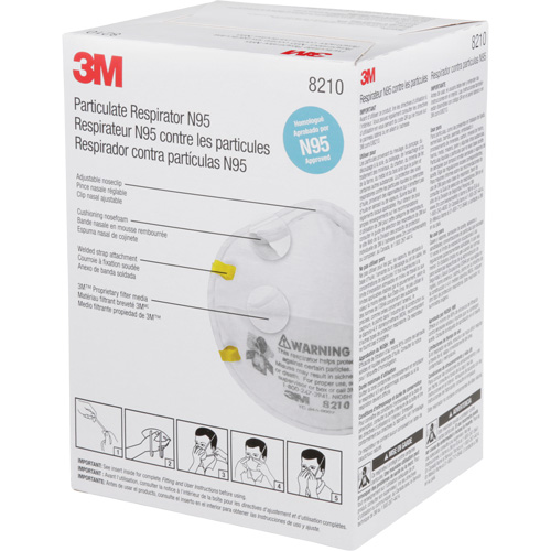 8210 Particulate Respirators, N95, NIOSH Certified O-Max