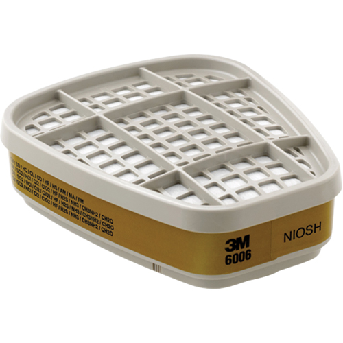 6000 Series Respirator Cartridges, Gas/Vapour Cartridge, Multi-Gas/Vapour O-Max