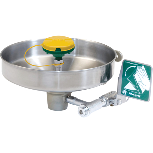 Axion&reg; Eye/Face Wash Station, Wall-Mount Installation, Stainless Steel Bowl O-Max
