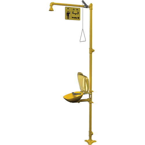 Halo Combination Emergency Shower & Eyewash Station O-Max