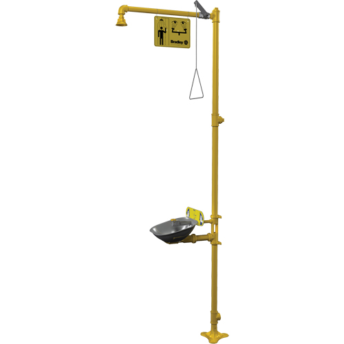 Halo Combination Emergency Shower & Eyewash Station O-Max