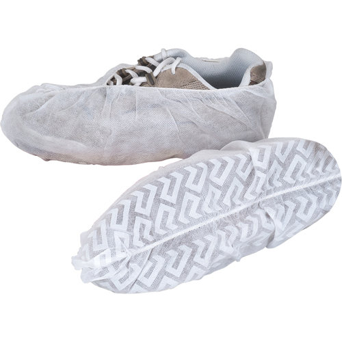 Shoe Covers, X-Large, Polypropylene, White O-Max