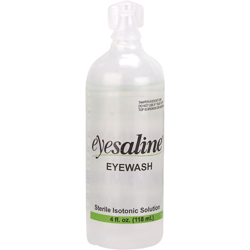 Saline Eyewash Bottles, Full Bottle, 4 oz. O-Max