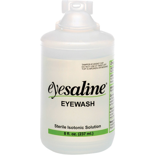 Saline Eyewash Bottles, Full Bottle, 8 oz. O-Max